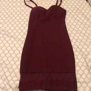 Burgundy Dress